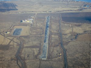 Строительство аэропорта в Сабуровке. Установить радар планируют не раньше октября