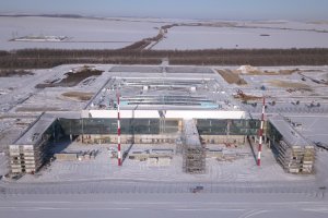 Пассажирский терминал нового аэропорта Саратова готов на 75%