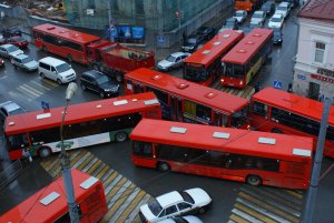 В Саратове из-за наледи изменена схема автобусного маршрута