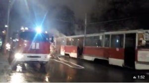 В Саратове загорелся еще один трамвай