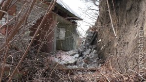 Оползень разрушил несколько домов в Саратове