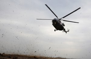 В Саратове при опрокидывании военного вертолета пострадал человек