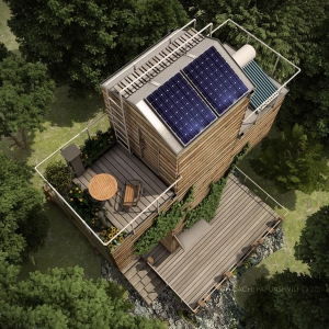 Грузинский архитектор разработал проект экологичного дома в форме креста