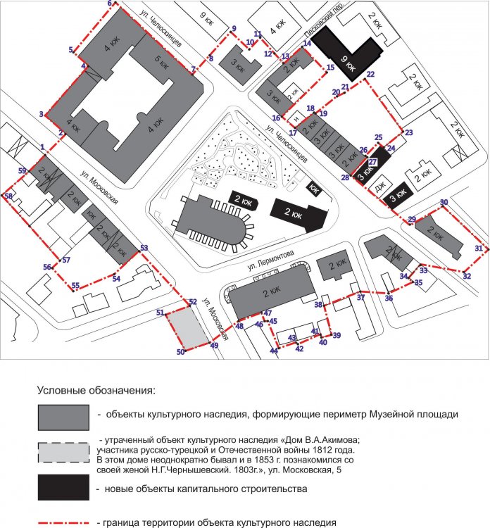 Территория объекта. Музейная площадь Саратов карта. Схема границ территорий объектов культурного наследия. Проект границ территории объекта культурного наследия. Схема предмета охраны здания объекта культурного наследия.