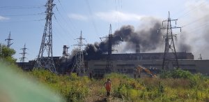 Пожарные тушили возгорание на территории ТЭЦ-2