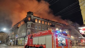 Ночью в Саратове горела гостиница «Россия»