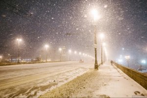 В Саратове - небольшой снег, гололедица, туман