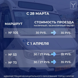 В Саратове начинается массовое повышение стоимости проезда в автобусах