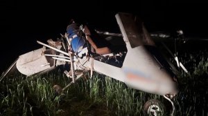 В Дергачевском районе упал легкомоторный самолет