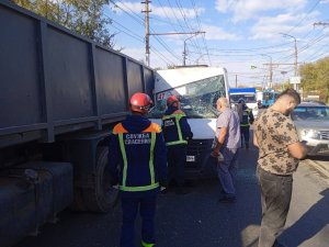 Столкнулись маршрутка N47 и Камаз. Есть пострадавшие