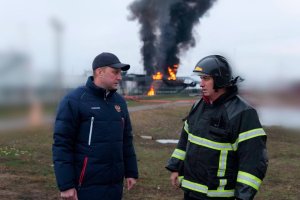 Губернатор: топливо на энгельсском предприятии после атаки БПЛА будет гореть еще 2 дня