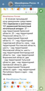 Минобороны: над Саратовской областью перехвачено 17 БПЛА