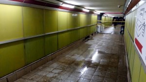 В Саратове затопило подземный переход на вокзале