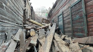 На Первомайской при демонтаже обрушилась стена дома. Есть пострадавший